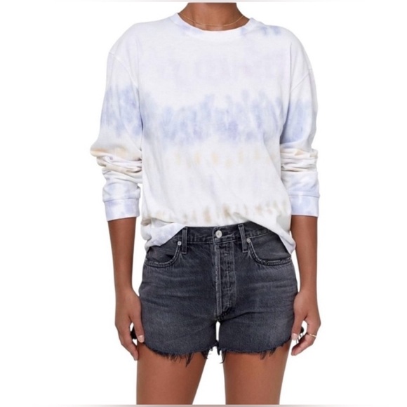 Citizens Of Humanity Light Tie-Dye Long Sleeve Oversized T-Shirt, NWT Size Small - Picture 3 of 14